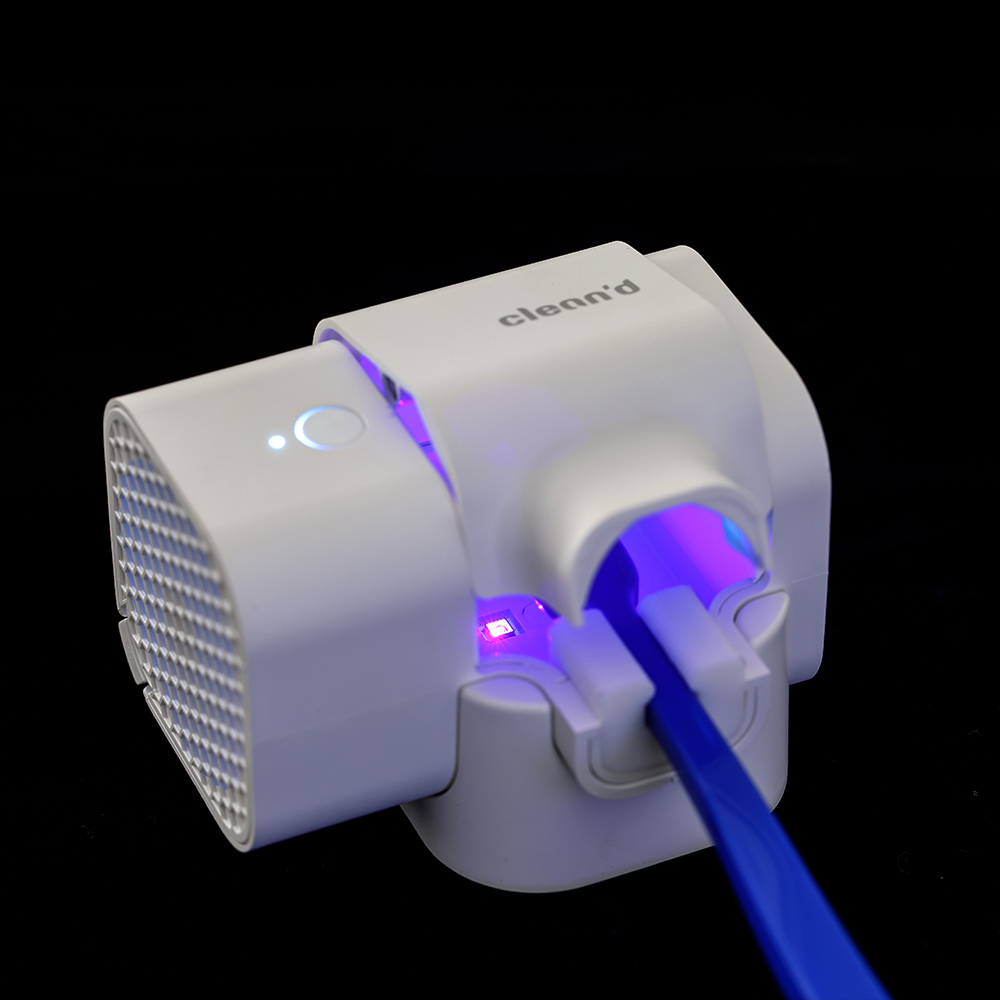 클린디 휴대용 무선 칫솔살균기 윈디 화이트