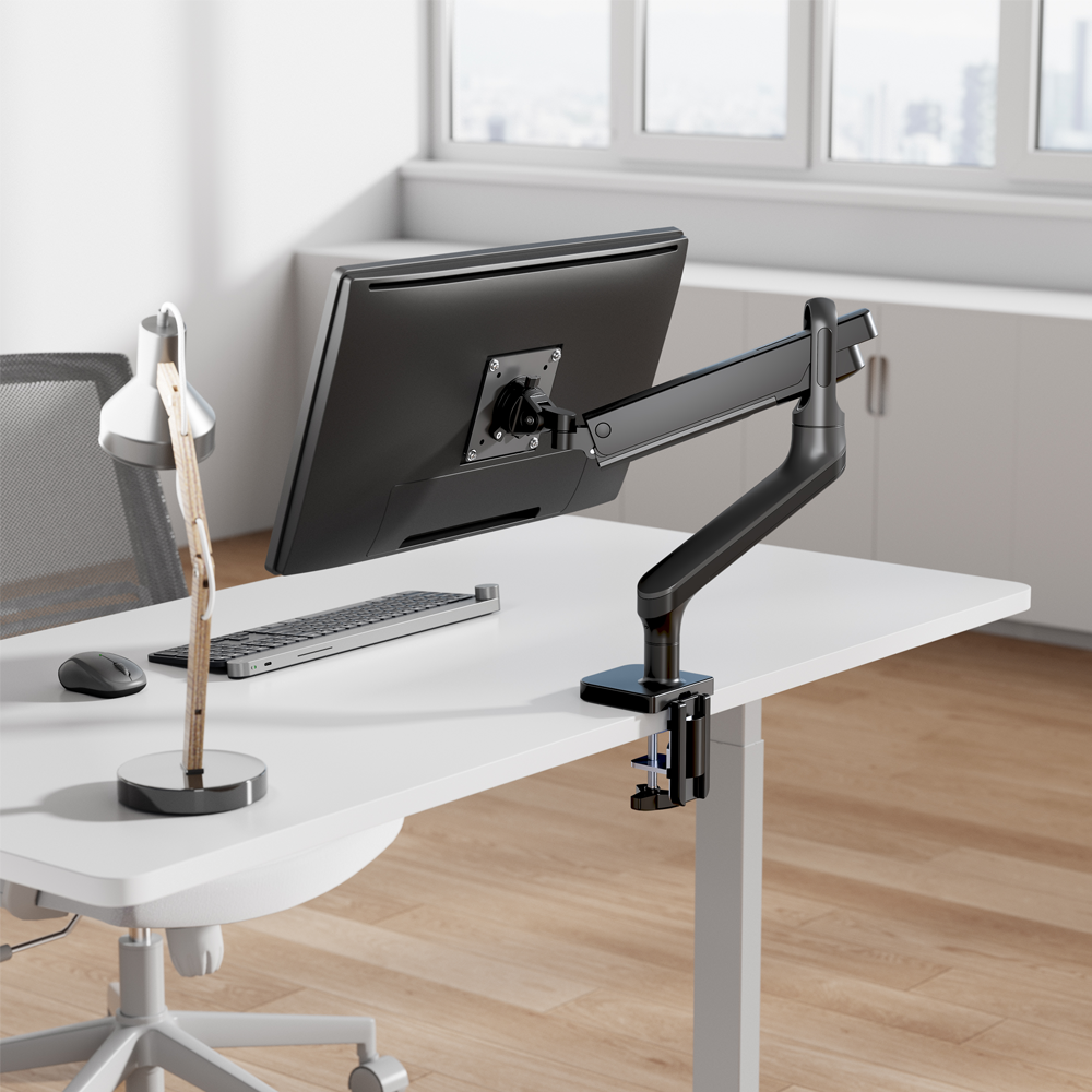 루나랩 모니터암 거치대 32인치 베사홀 아우라 싱글 모니터암