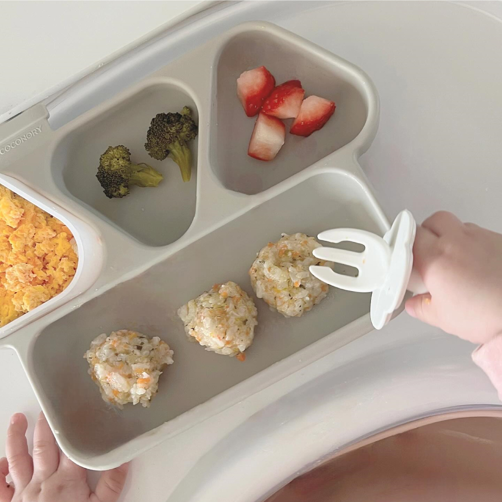 꼬꼬노리 맘마홈 실리콘 흡착식판 / 아기 유아 어린이집 식판식 이유식 이유식기 국내생산