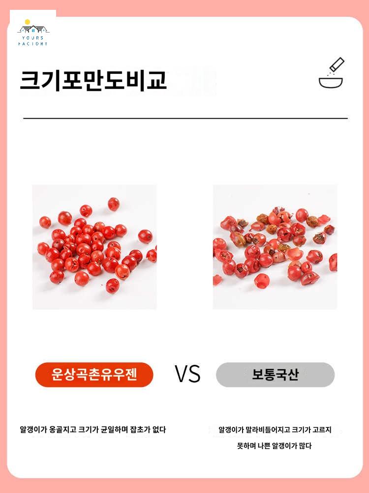 가정용 핑크페퍼 빨간후추 홀 고추 그라인더 적후추 레드페퍼 통후추 - 상세 이미지 2