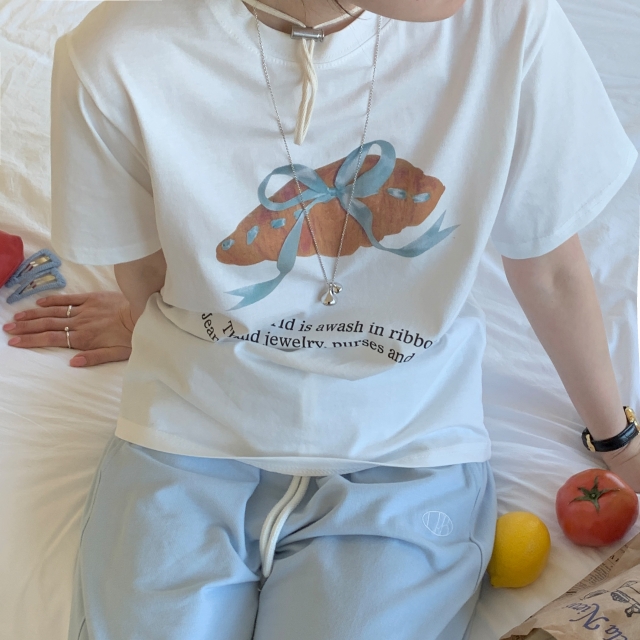 【 】★New Jeans着用!★コットン半袖Tシャツ3色展開 楽天市場】カットソー レディース 春夏 半袖 コットンスラブイ