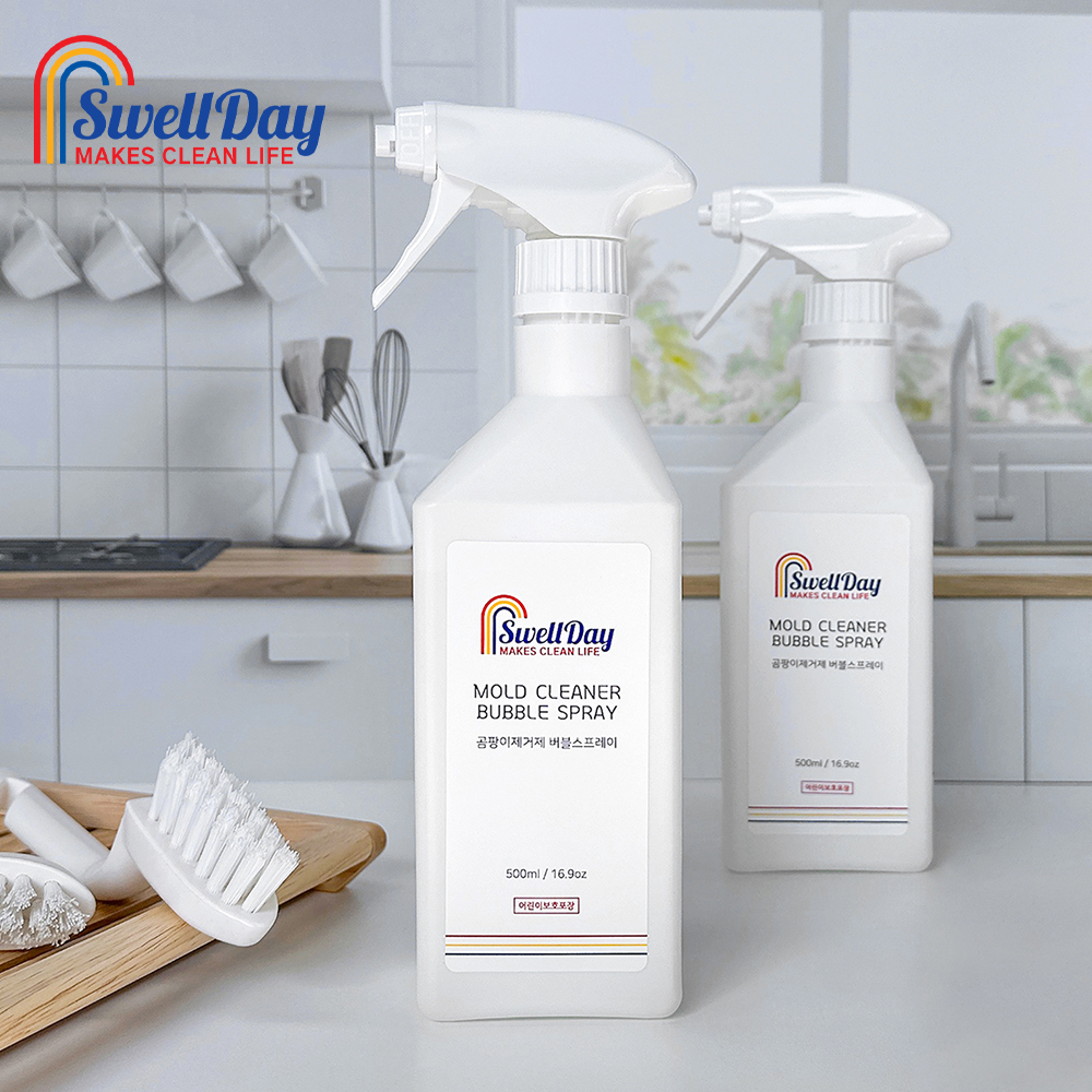 1+1 스웰데이 곰팡이 제거제 500ml 벽지 벽 천장 욕실 화장실 방지제 베란다 결로 제거 이미지 3
