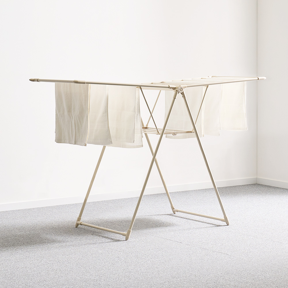 홈앤미 튼튼한 접이식 대형 2단 스틸 빨래건조대 빨랫대