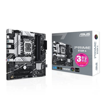 ASUS PRIME B760M-A STCOM (인텔 소켓1700 메인보드) DDR5