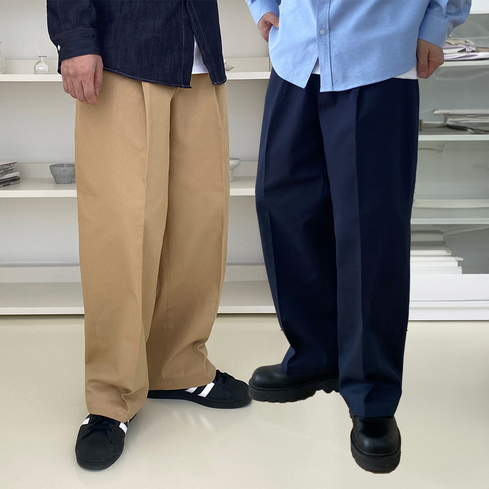1+1 벌룬팬츠 남자통바지 남자면바지 - 상품 이미지