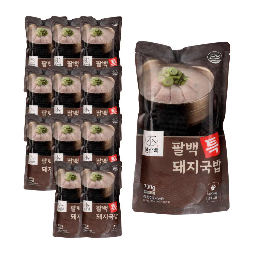 팔백특돼지국밥 700G/팔백식품 BOX(12) : 장보자닷컴