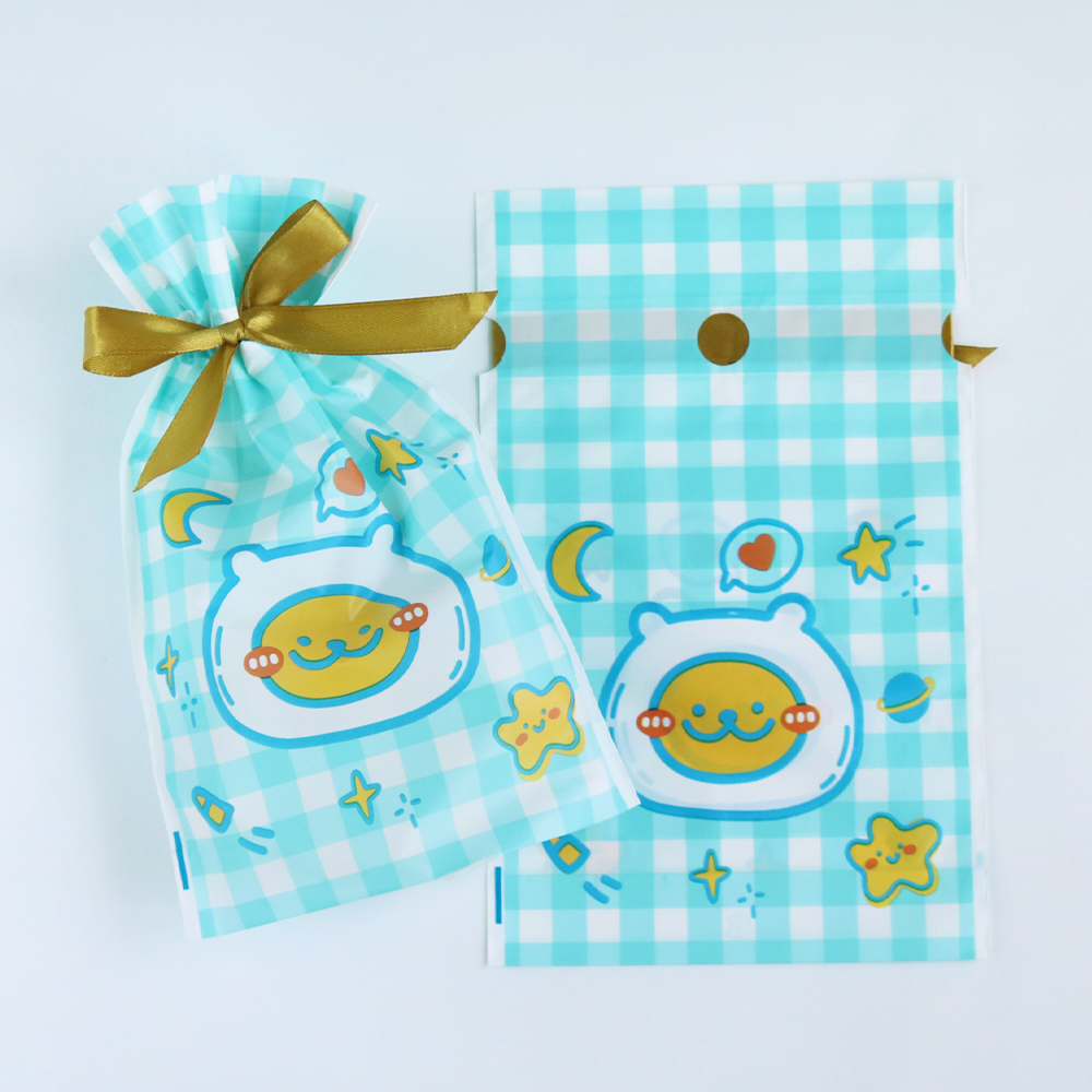 니즈엘 고리 수건 곰 타올(소) 30x30+귀욤체크 4세트 어린이집 생일 행사 답례품 이미지 8