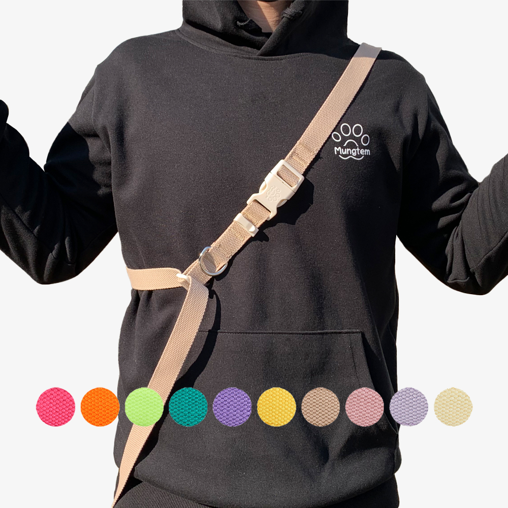 강아지 리드줄 핸즈프리 산책줄 허리 어깨 2.5미터 팔레트