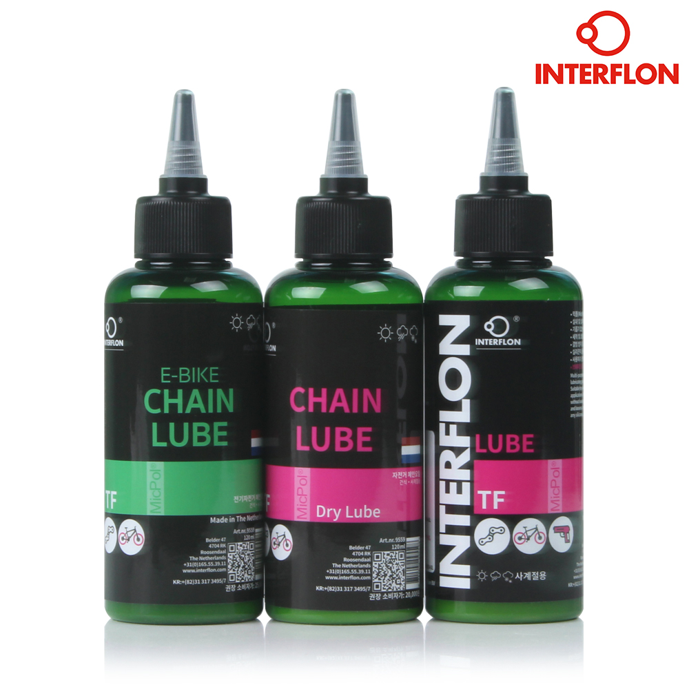 인터플론 건식 체인 오일 자전거 윤활유 기름 120ml - 상세 이미지 5
