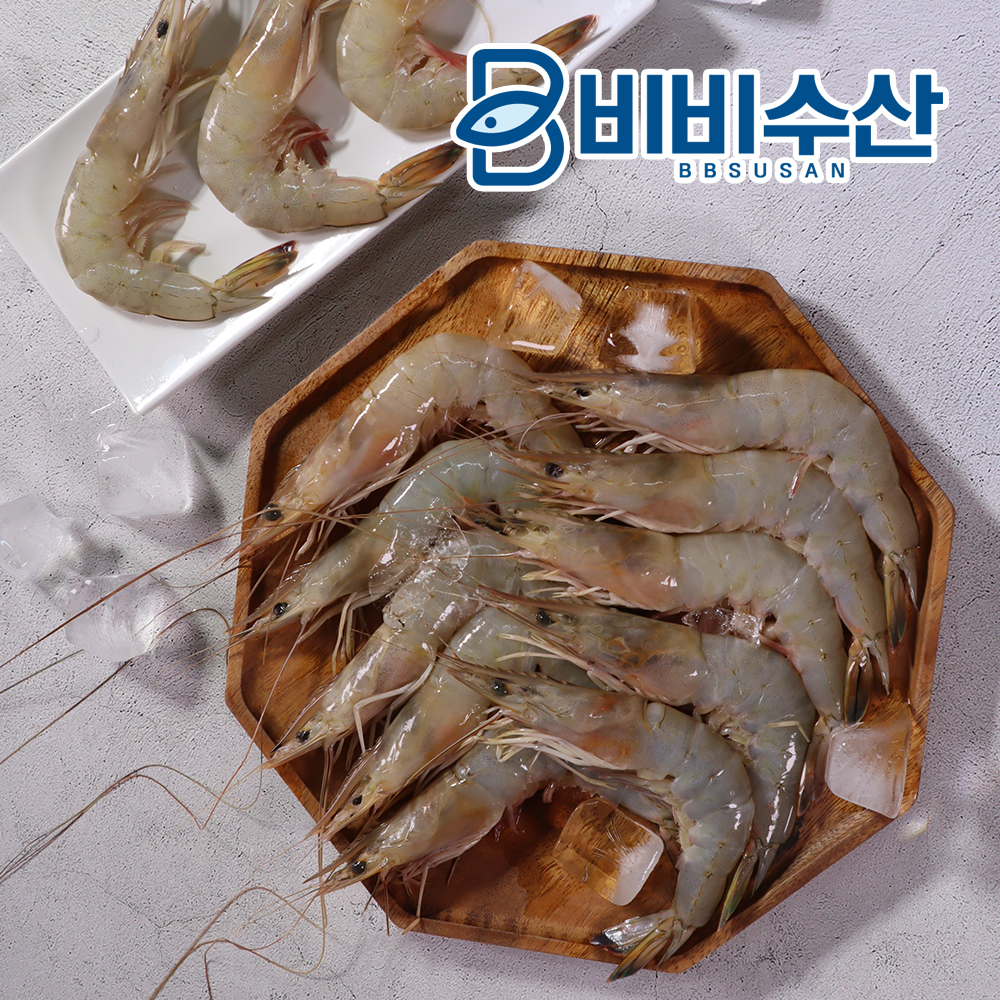 국내산 냉동 활새우 1kg 자연산 대하 칵테일새우 새우살 - 상품 이미지