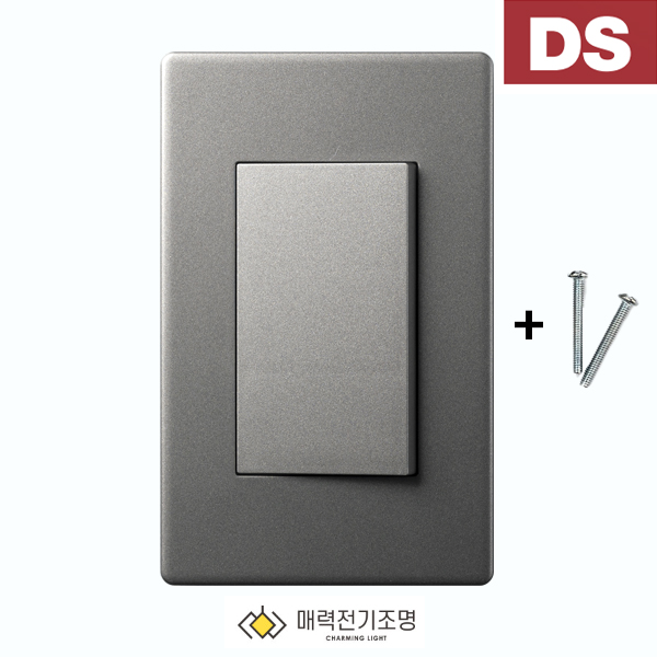 디에스 전등스위치 거실 방 전기 스위치 커버 마그네슘 단로 1구 - 메인 이미지
