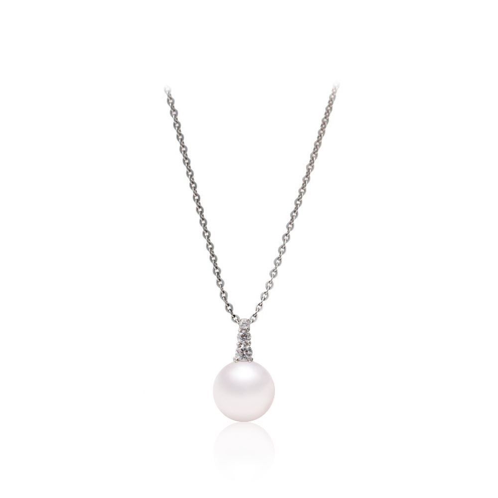 비에 8mm 10mm 아코야 남양 해수 진주 목걸이 선물 AAA+ - 상세 이미지 2