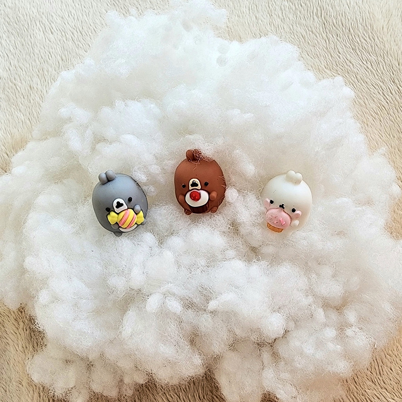 국내 생산 프리미엄급 방울솜 인형솜 베개 쿠션 충전솜 1kg