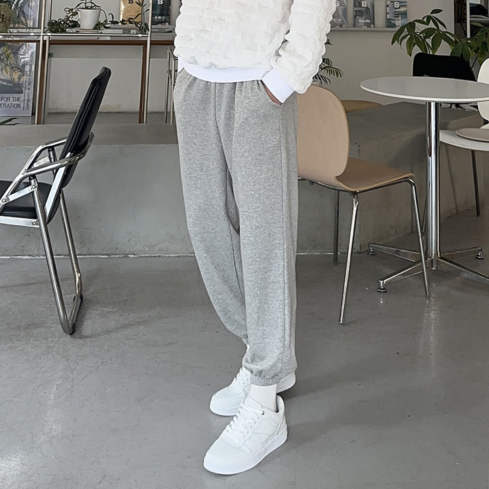 남자조거팬츠 남자 면 바지 트레이닝 밴딩 팬츠 - 상품 이미지