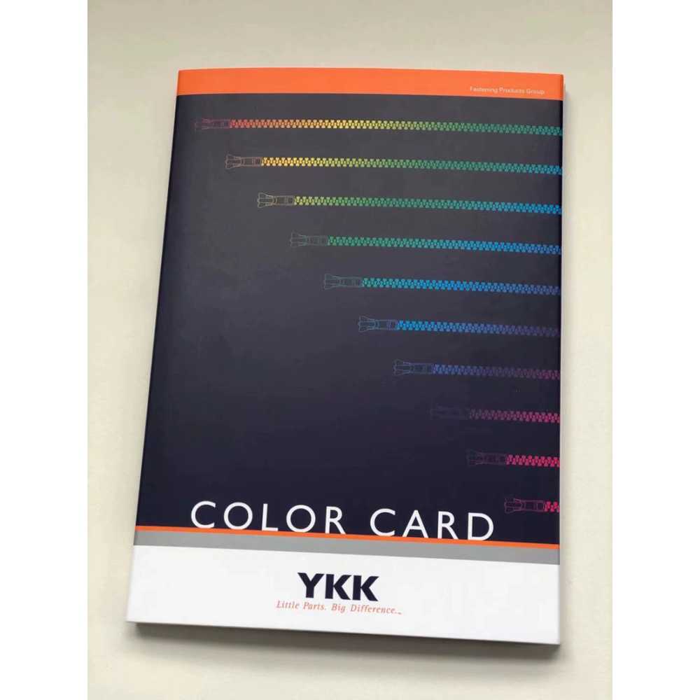 전문가용 일본 샘플 공장 YKK 지퍼 가이드북 컬러 염색 - 상품 이미지