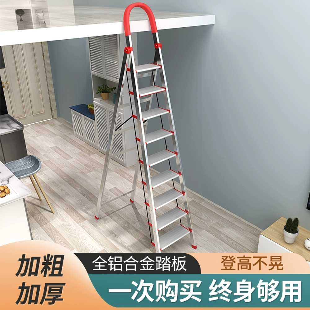 7단 8단 9단 복층 창고 작업용 실내사다리 스테인리스 발판 다락방 원룸 창고 슈퍼마켓 계단 - 상세 이미지 2