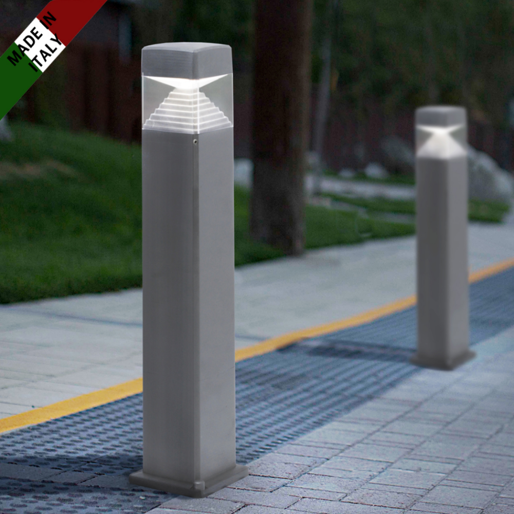녹X 부식X/이탈리아 LED 전기 정원등 가로등 잔디등 열주등 외등 블랙/전구색/800MM - 메인 이미지
