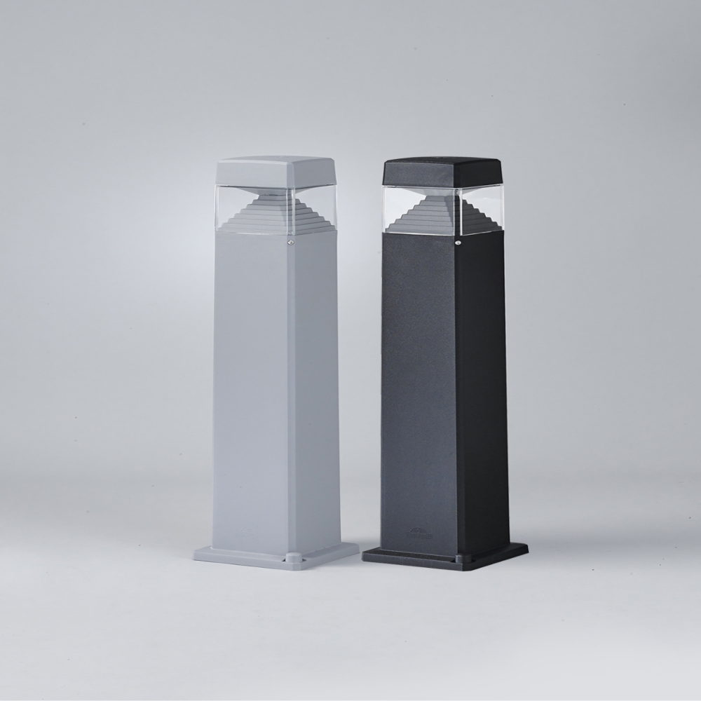 녹X 부식X/이탈리아 LED 전기 정원등 가로등 잔디등 열주등 외등 블랙/전구색/800MM - 상세 이미지 2