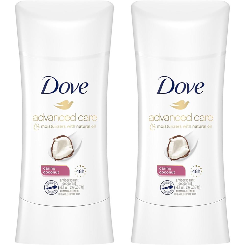 도브 데오드란트 스틱 코코넛 Deodorant 74g (2팩) - 상품 이미지