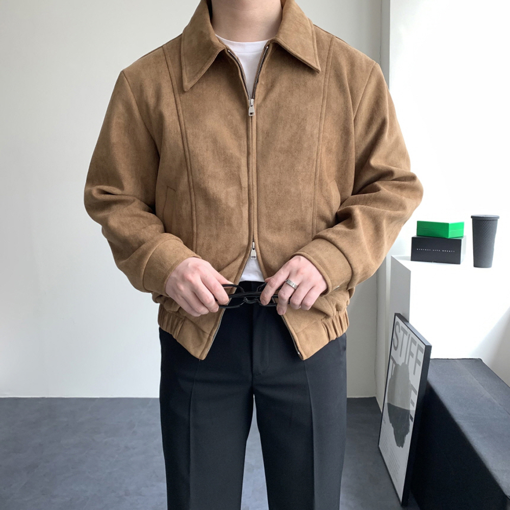(SALE)남자스웨이드자켓 트러커자켓 블루종 - 메인 이미지