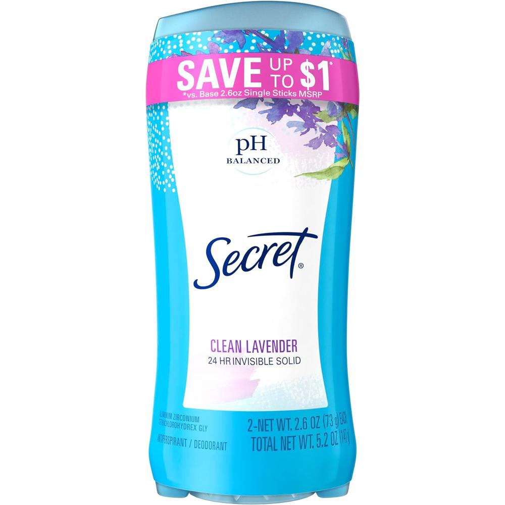 시크릿 데오드란트 스틱 라벤더 Deodorant 7.3g (2개) - 상품 이미지