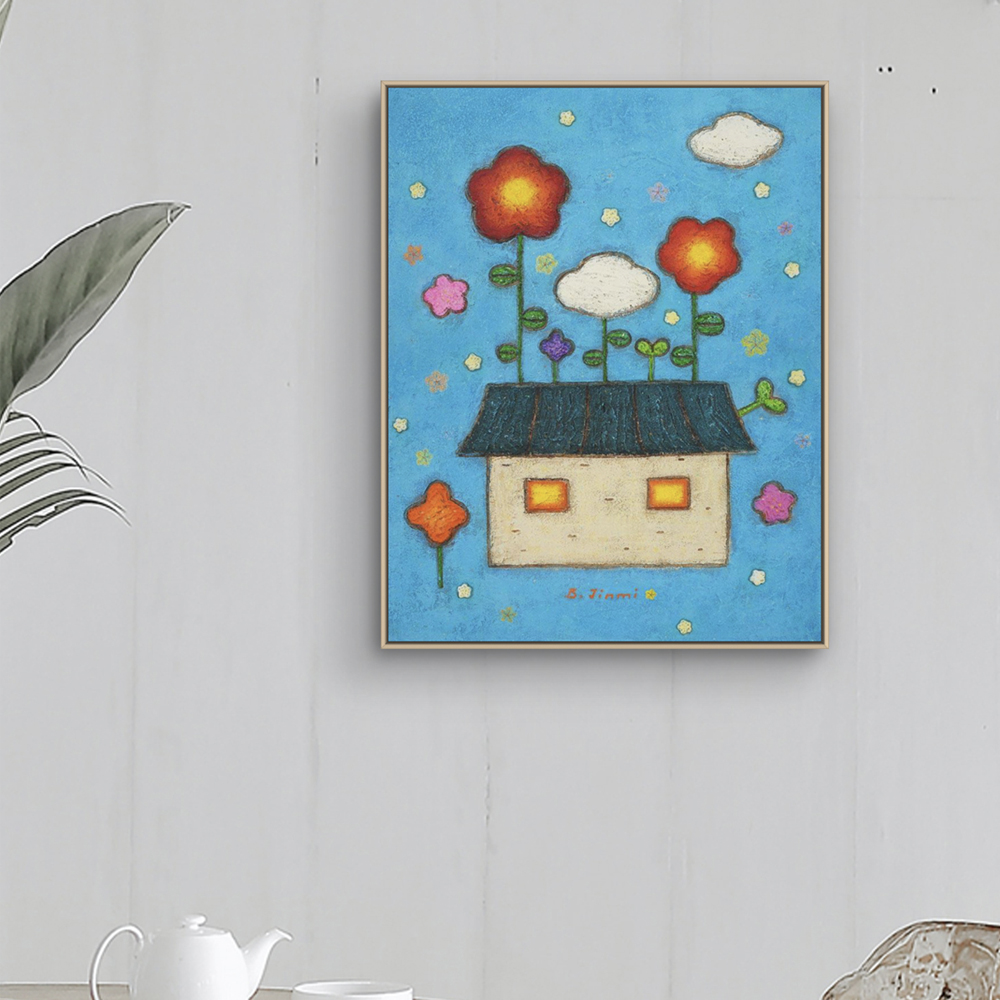 아트앤샵 예쁜 그림 변진미작가 희망을꿈꾸라 추상화 캔버스 원목띄움 그림액자 이미지 6