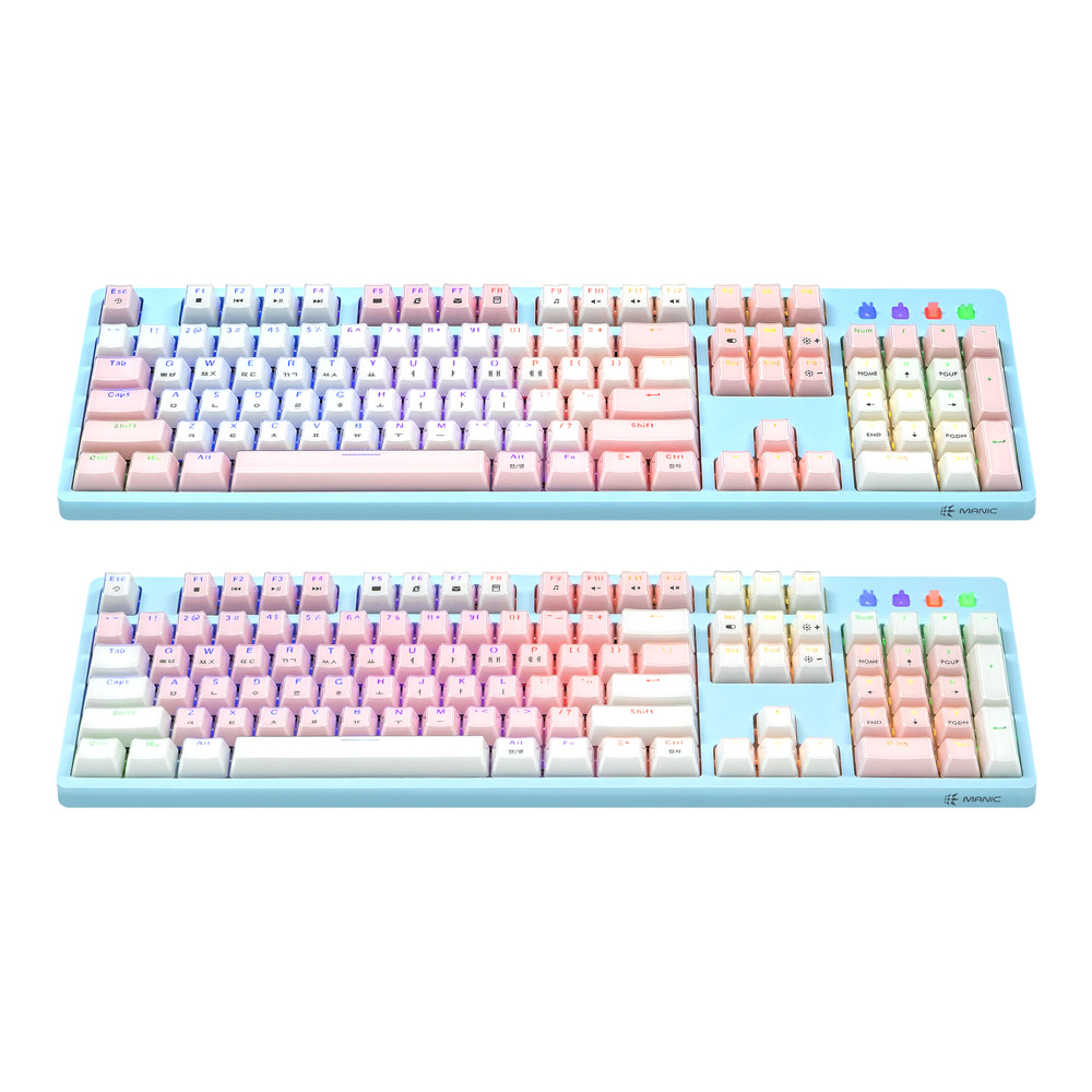 마이크로닉스 EX580 크리스탈 파스텔 광축 게이밍 키보드 - 상세 이미지 3