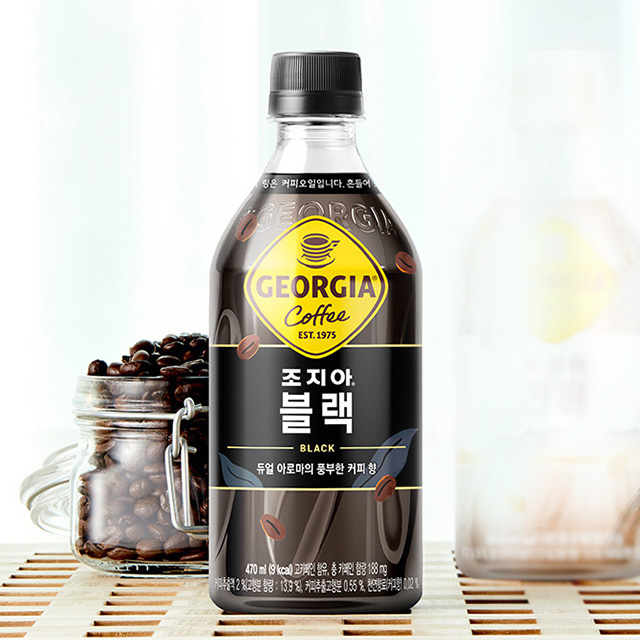 조지아 블랙 커피음료 470ml x 10개 대용량커피 - 상품 이미지
