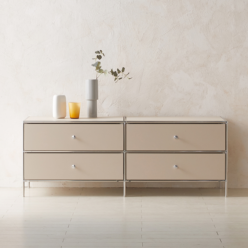 이노센트 스틸라 미드센츄리 1400 낮은 모듈 거실장 서랍형 i104177