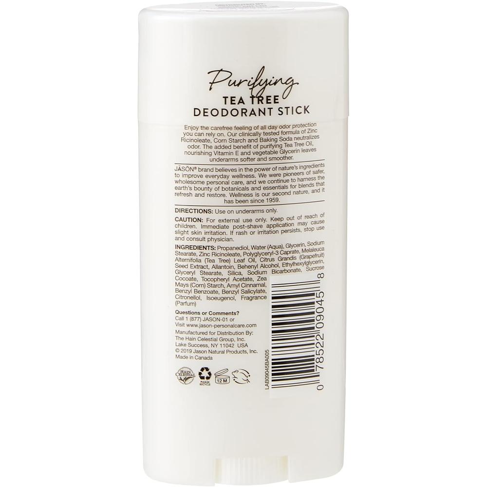 JASON 데오드란트 스틱 티트리 알루미늄프리 Deodorant 71g (2개) - 상세 이미지 4