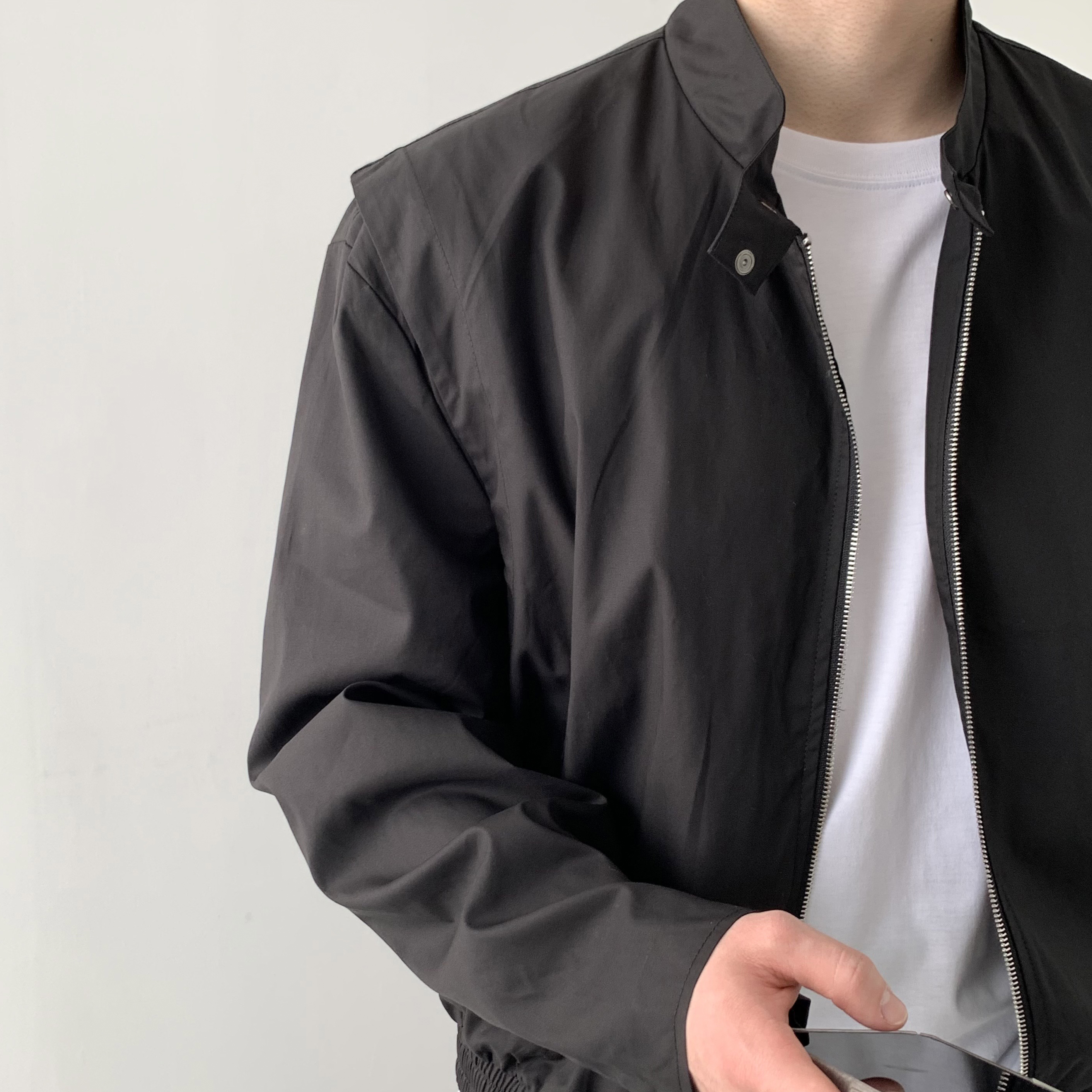 남자크롭자켓 차이나카라자켓 남성봄자켓 - 상세 이미지 4