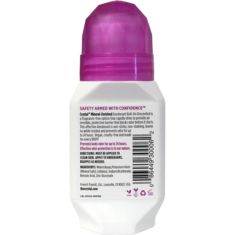 크리스탈 데오드란트 롤온 무향 Deodorant 66ml (2개) - 상세 이미지 3