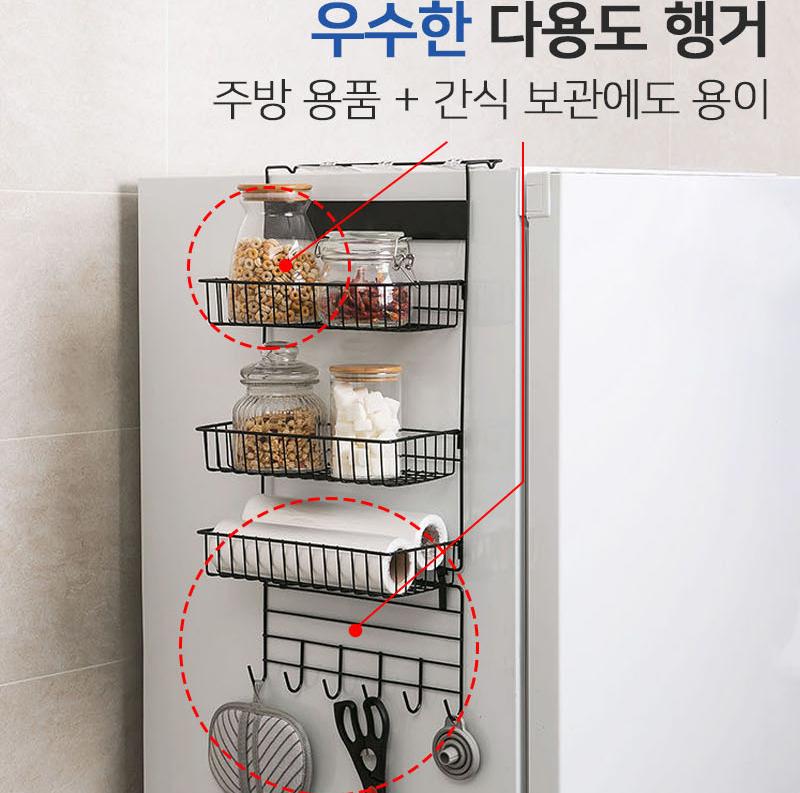 벽걸이 스텐 문걸이 선반 2단 철제 걸이 선반 - 상세 이미지 4