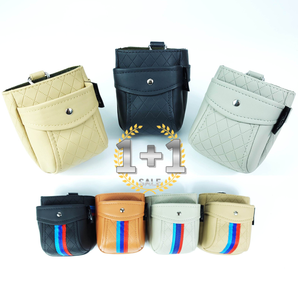 1+1 자동차 차량용 가죽 송풍구 수납함 포켓 핸드폰 사이드 수납 거치대