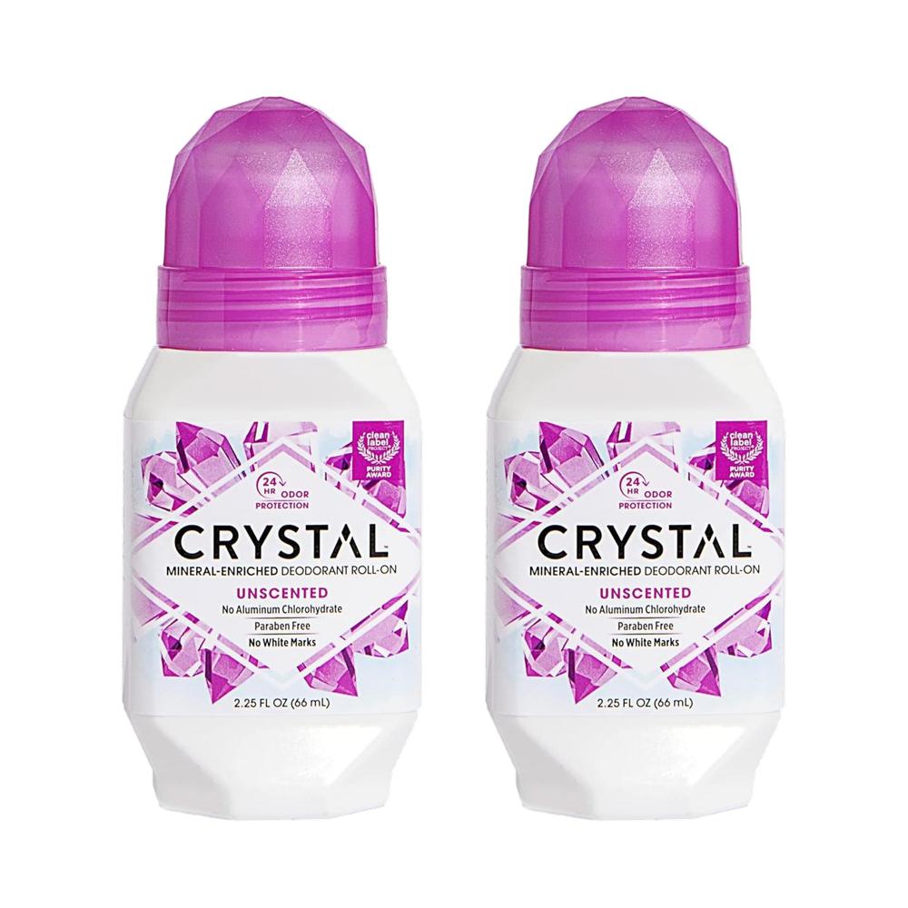 크리스탈 데오드란트 롤온 무향 Deodorant 66ml (2개) - 상품 이미지