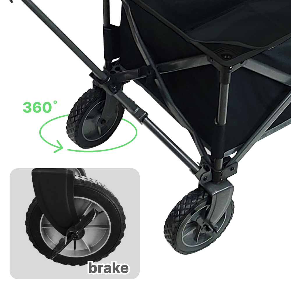 캠프365 파파웨건 스포츠 뒷문개방 얼음 빙어 낚시 캠핑 접이식 손수레 브레이크