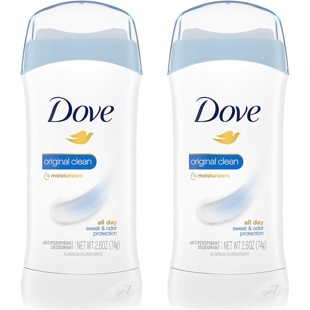 도브 데오드란트 스틱 오리지날 클린 Deodorant 74g (2팩) - 상품 이미지