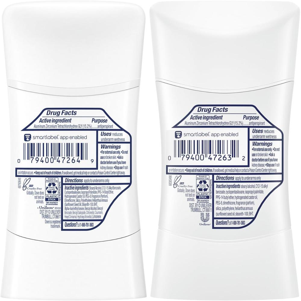 도브 데오드란트 스틱(코코넛2+쿨에센셜2) Deodorant 45g (총4팩) - 상세 이미지 2
