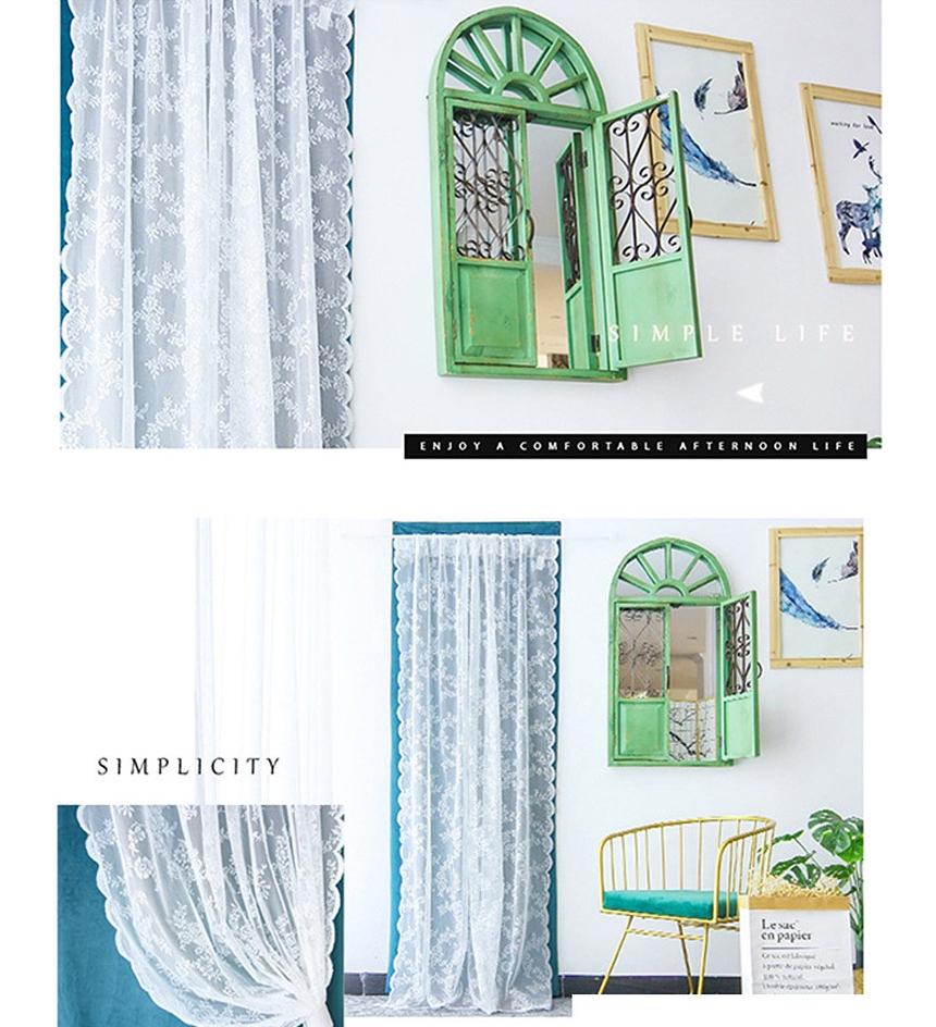 2p 얇은 커텐 레이스 시스루 커튼 셀프 커튼