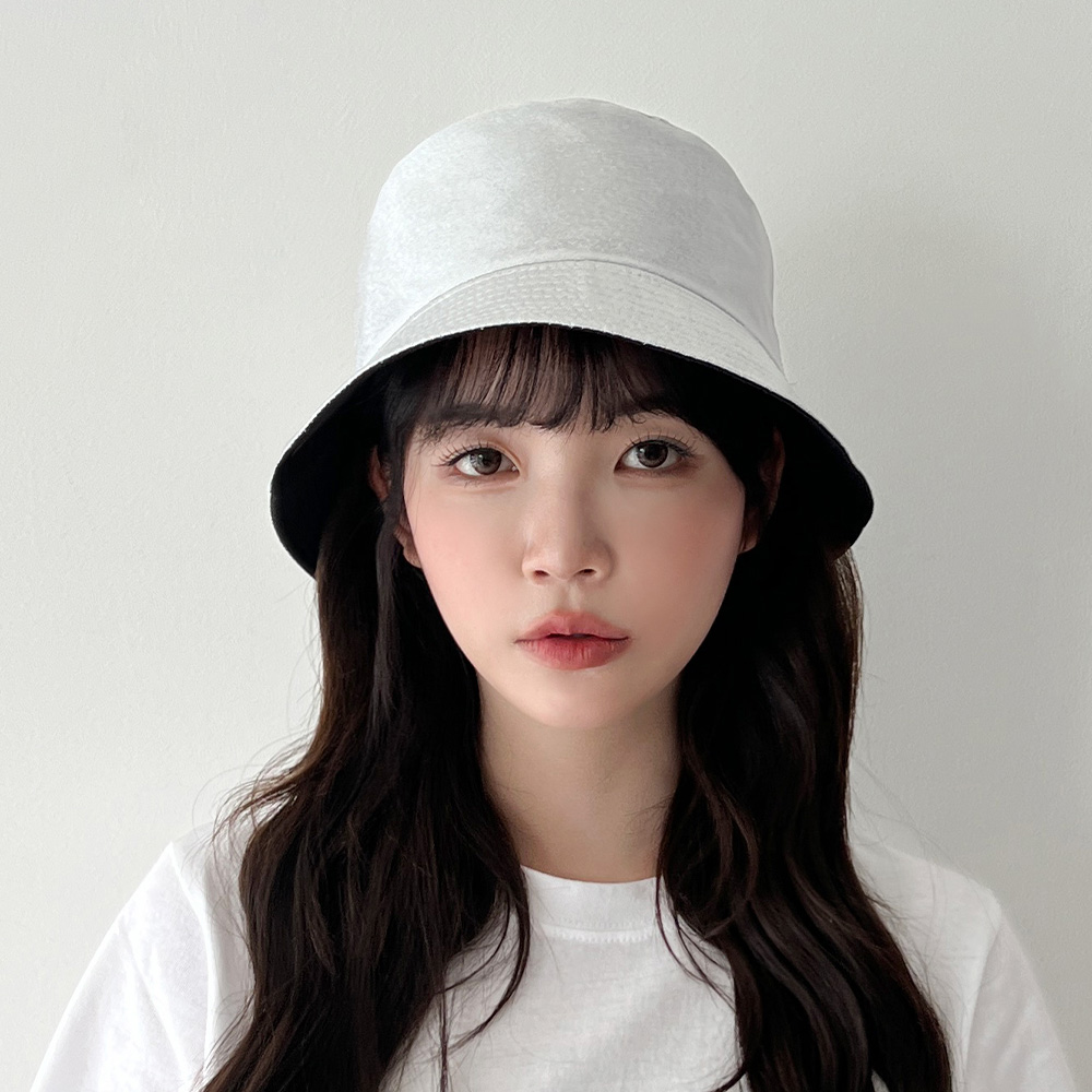 메탈릭 리버시블 양면벙거지 버킷햇 홀로그램 모자 이미지 7