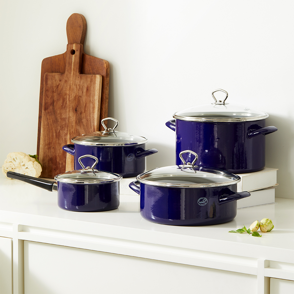 독일 콕스타 비엔나블루 인덕션 법랑 2종 냄비 세트 인덕션용 신혼 IH 냄비세트