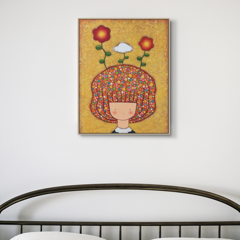 아트앤샵 예쁜 그림 변진미작가 희망을꿈꾸라 추상화 캔버스 원목띄움 그림액자 - 상세 이미지 2