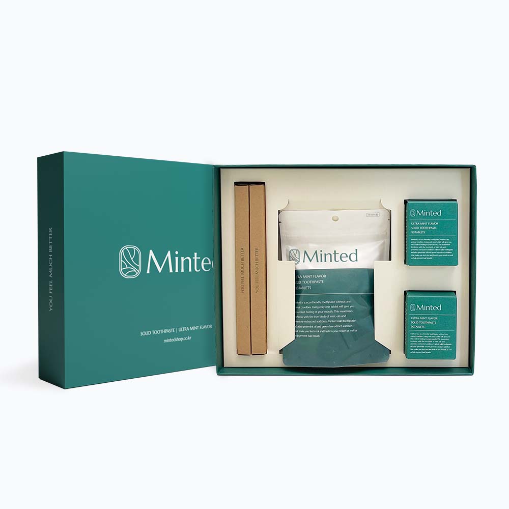[민티드] 울트라민트 고체치약 선물세트 제품 이미지