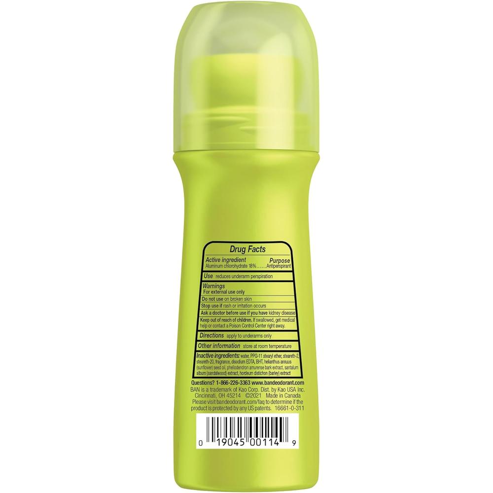 Ban 데오드란트 롤온 레귤러 Deodorant 103ml (4팩) 이미지 7