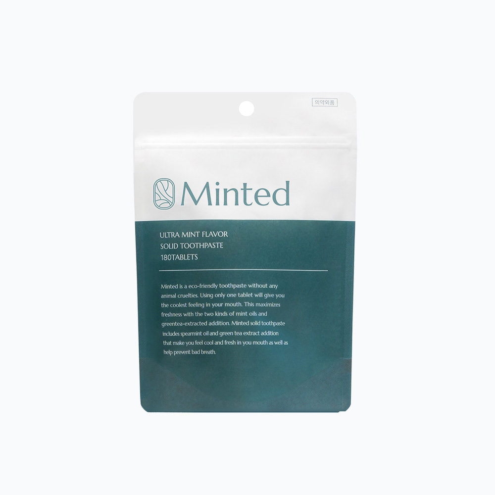 [민티드] 울트라민트 고체치약 리필형 180정 (3개월분) 제품 이미지