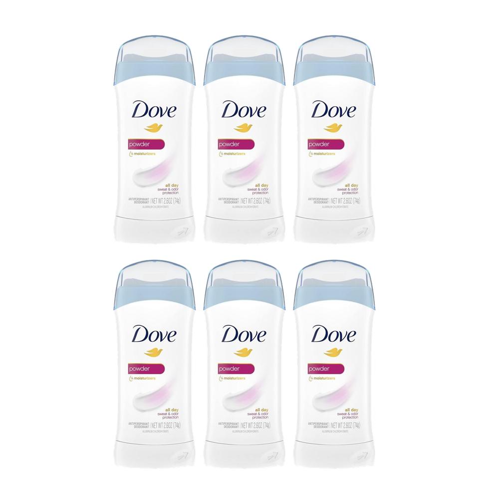 도브 데오드란트 파우더 올데이 Deodorant 74g (6팩) - 상품 이미지