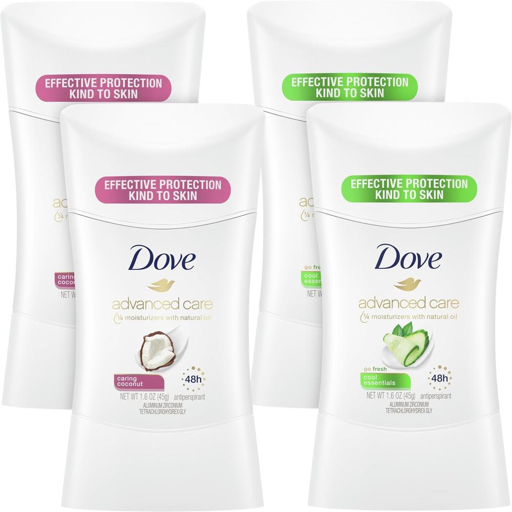 도브 데오드란트 스틱(코코넛2+쿨에센셜2) Deodorant 45g (총4팩) - 상품 이미지