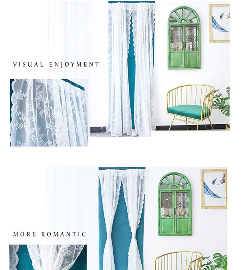 2p 얇은 커텐 레이스 시스루 커튼 셀프 커튼