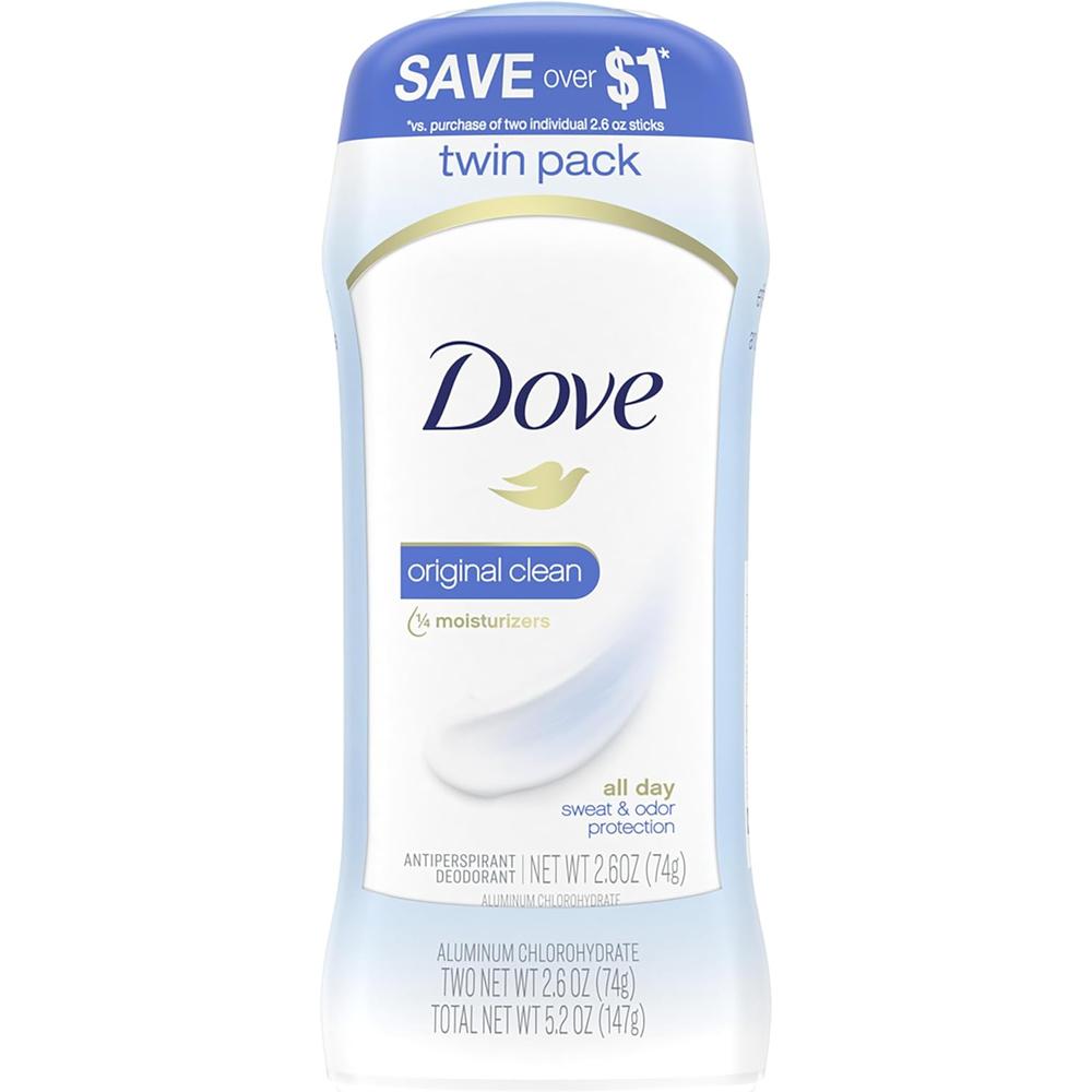 도브 데오드란트 스틱 오리지날 클린 Deodorant 74g (2팩) - 상세 이미지 2
