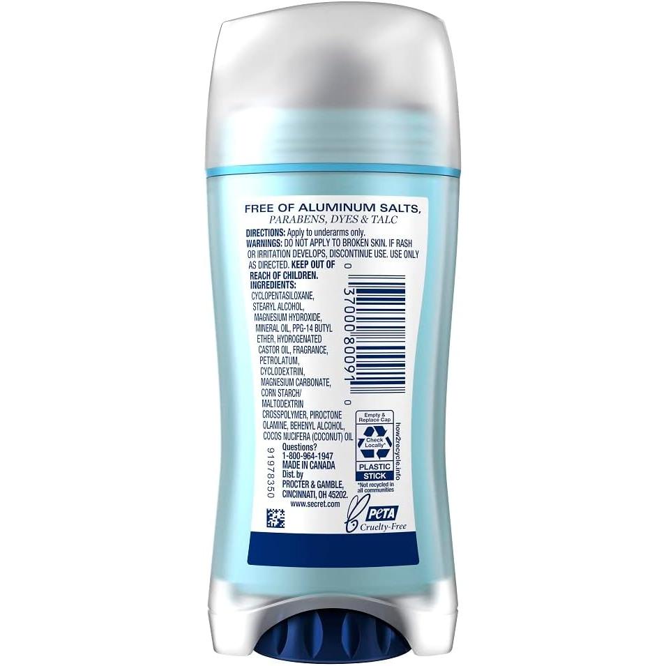 시크릿 데오드란트 스틱 코코넛 알루미늄프리 Deodorant 68g (2개) - 상세 이미지 3
